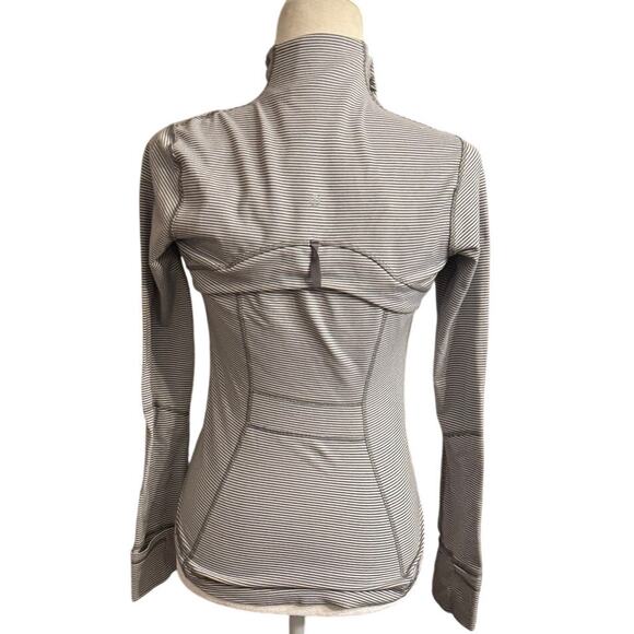 Lululemon Define Jacket – Tonka Stripe Heathered Slate White (Size 4) - Picture 3 of 5
